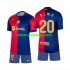 Camisola FC Barcelona Olmo 20 Criança Equipamento Primeiro 2024-2025 Manga Curta